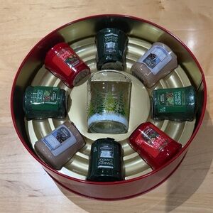 Yankee Candle Holiday Votive Set with Red, Green & Tan Candles